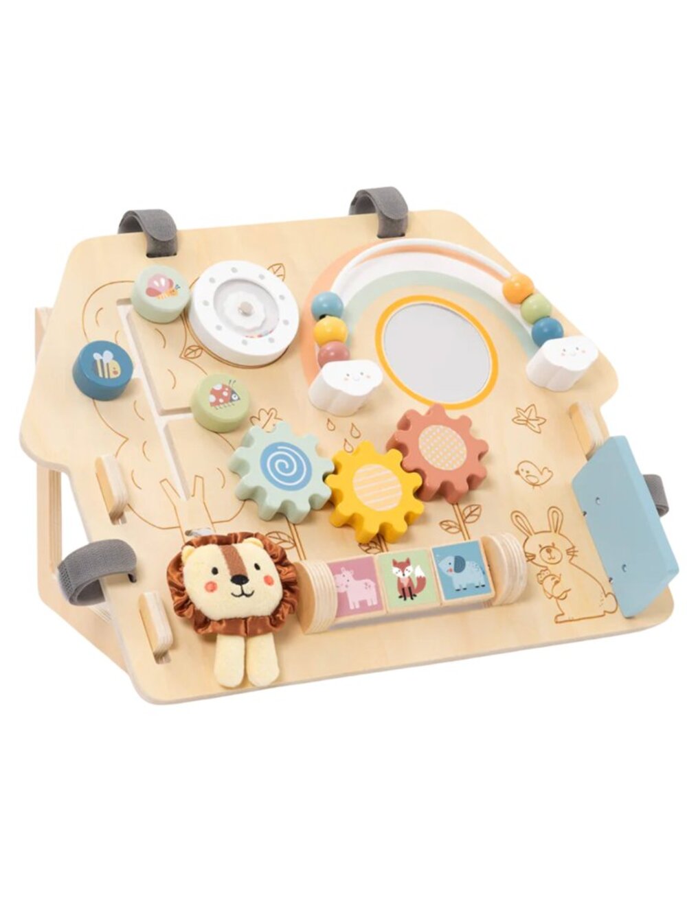 Montessori Wooden Busy Board Activity Board Sensory Learning Toy New - Picture 5 of 16